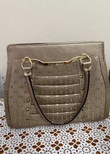 Bej Deri Kadın Omuz Çantası - Görsel 2