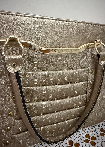 Bej Deri Kadın Omuz Çantası - Görsel 3