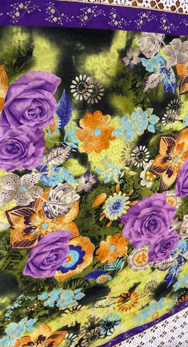 Renkli Dantel Detaylı Bohem Kadın eşarp - Görsel 3