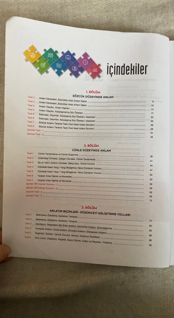 TYT Türkçe Soru Bankası 1. Oturum - Görsel 2