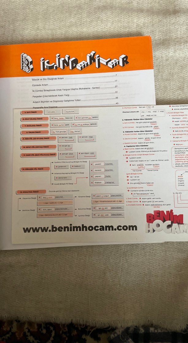 Benim Hocam TYT Türkçe Soru Bankası - Görsel 3