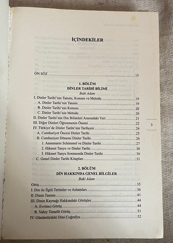 Dinler Tarihi - El Kitabı, 5. Baskı - Görsel 2