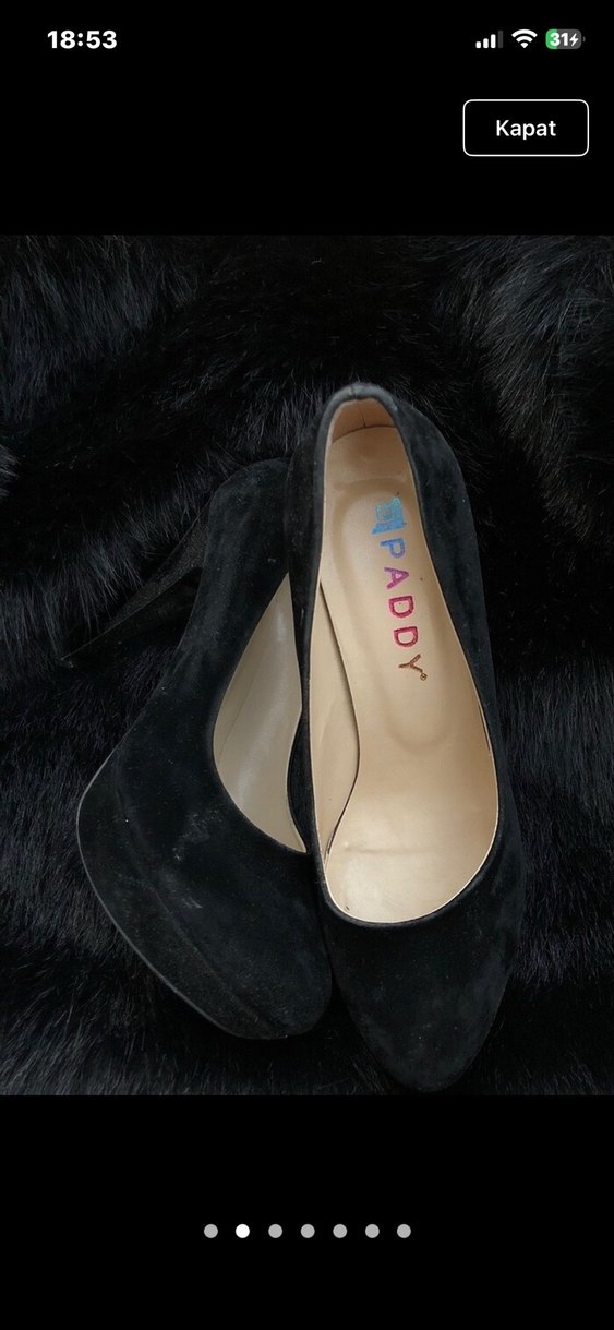Siyah Topuklu Ayakkabı - Görsel 4