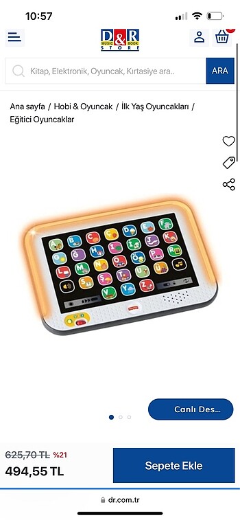 Fisher price tablet