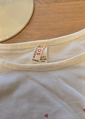 Kız Çocuk Pembe Baskılı Kısa Kollu Tişört - Görsel 2