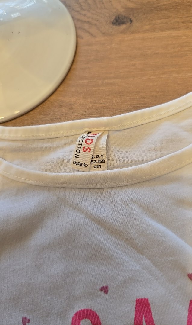 Kız Çocuk Pembe Baskılı Kısa Kollu Tişört - Görsel 2