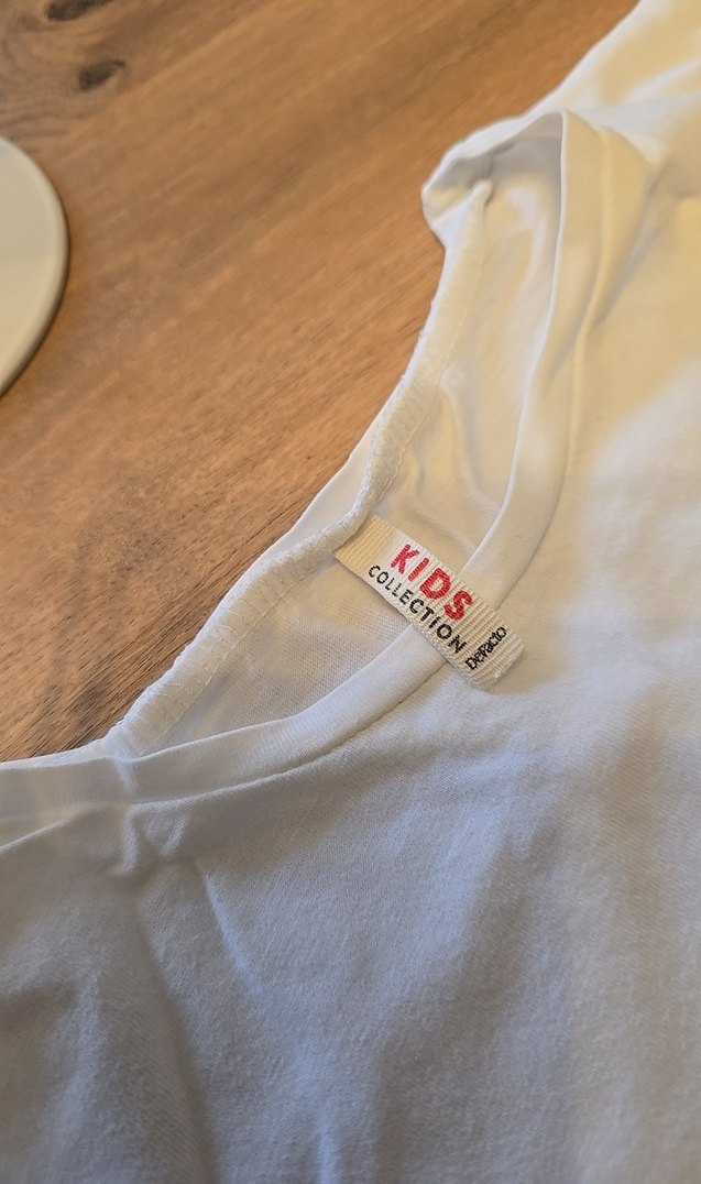 Kadın Beyaz Baskılı Kısa Kollu Tişört - Görsel 3