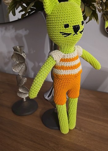 Renkli Amigurami Kedi Oyuncak - Görsel 2