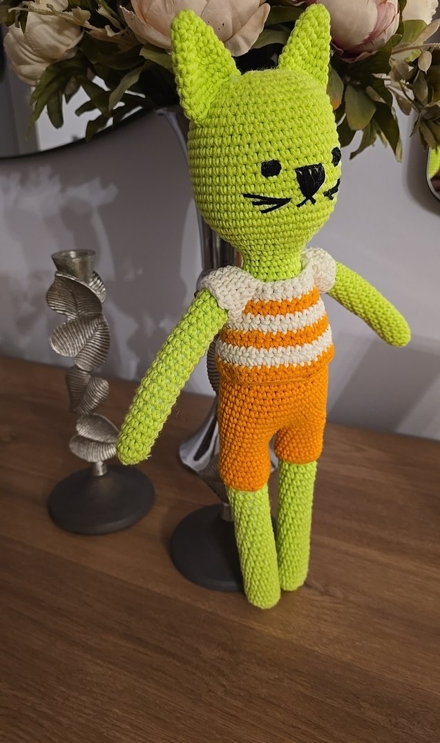 Renkli Amigurami Kedi Oyuncak - Görsel 2