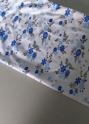 Mavi Çiçek Desenli Kız Çocuk Atlet - Görsel 8