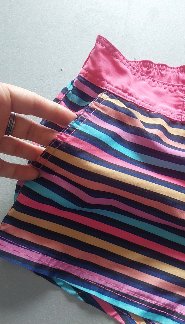 renkli çok rahat şort - Görsel 4