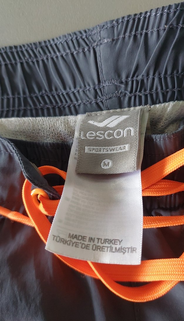 Turuncu Baskılı Erkek Midi Yüzme Şortu - Görsel 4