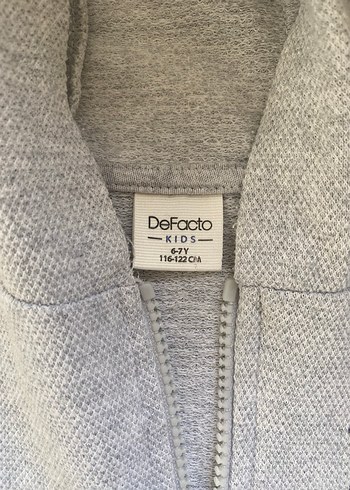 Defacto gri Kapüşonlu Fermuarlı Erkek Çocuk Sweatshirt - Görsel 2