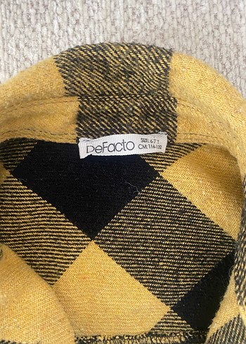 Defacto Sarı Siyah Ekose Düğmeli erkek çocuk Gömlek - Görsel 2