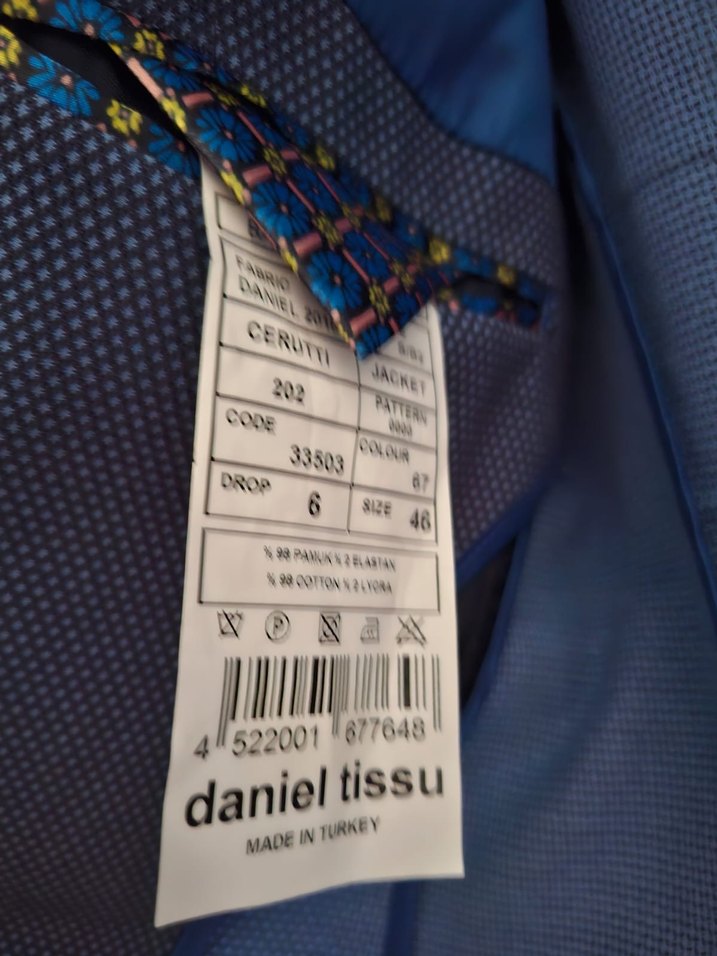 Daniel tissu Erkek Lacivert Spor Kesim Ceket - Görsel 3