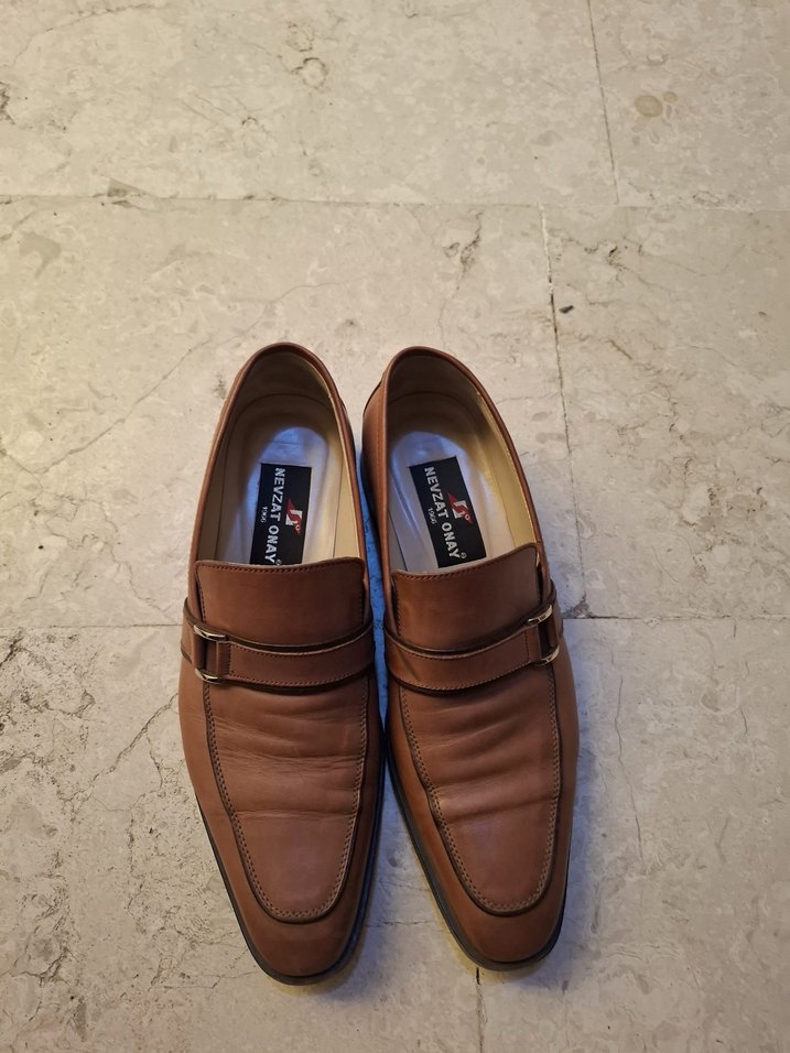 Nevzat Onay Kahverengi Deri Tokalı Klasik Erkek Ayakkabı - Görsel 3
