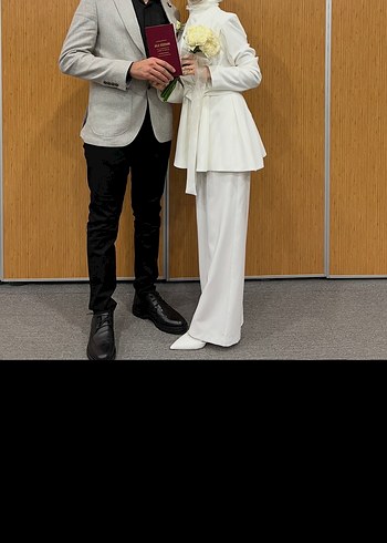 Kadın Beyaz Ceketli Takım - Görsel 2