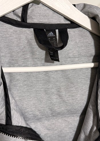 Gri Fermuarlı Adidas Erkek Mont - Görsel 4