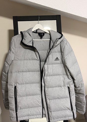Gri Fermuarlı Adidas Erkek Mont - Görsel 5