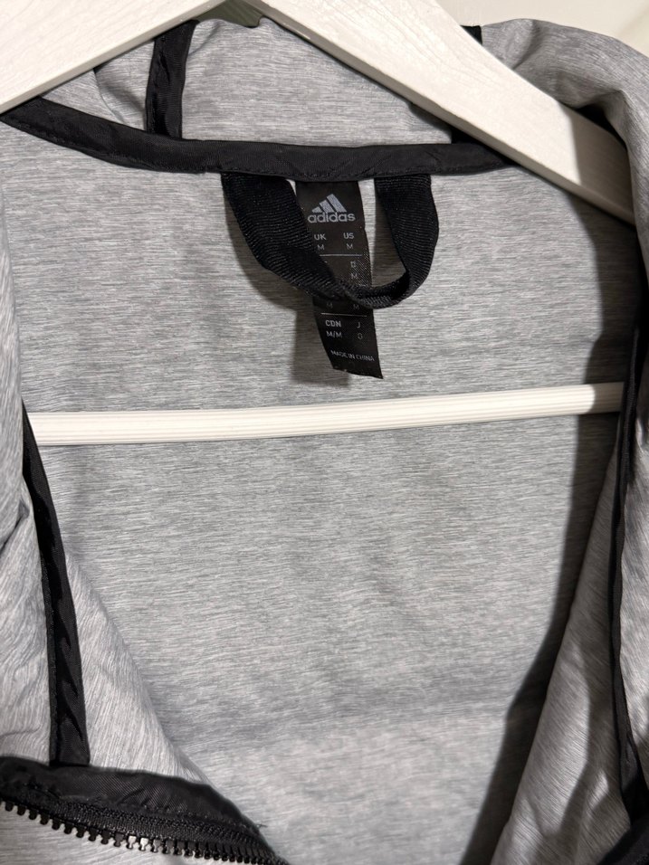 Gri Fermuarlı Adidas Erkek Mont - Görsel 4