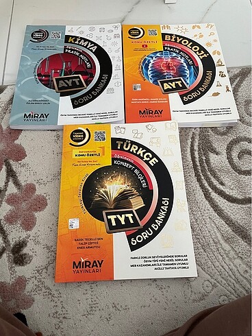 MİRAY YAYINLARI AYT BİYOLOJİ AYT KİMYA TYT BİYOLOJİ TYT TÜRKÇE