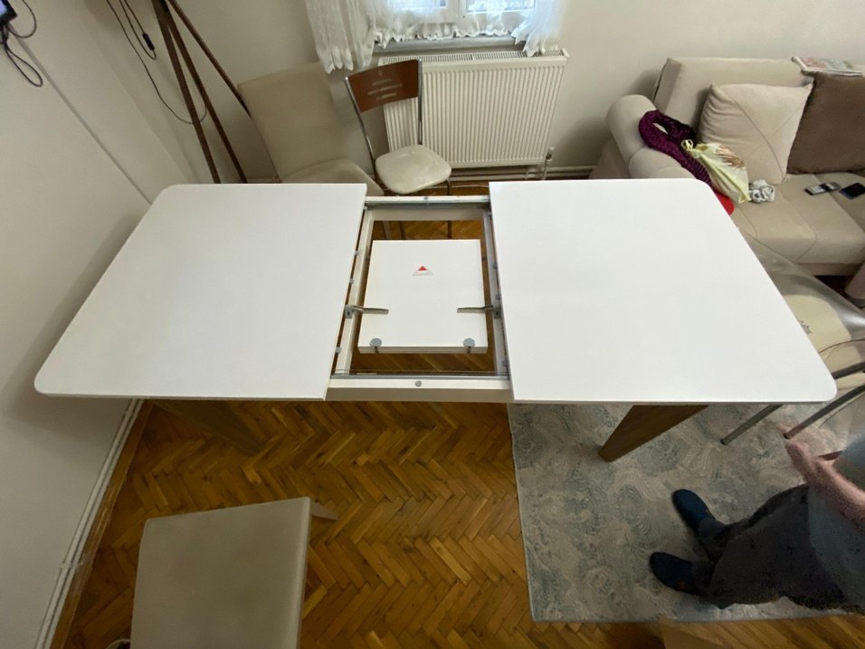 Modern Beyaz Masa - Görsel 5