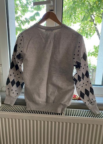 kadın Gri Triko Sweatshirt
