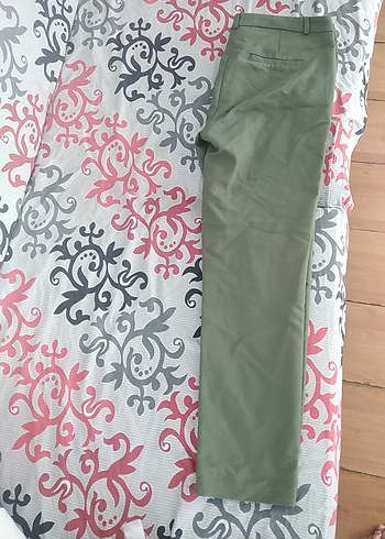 Kadın Haki Kumaş Pantolon Regular Fit