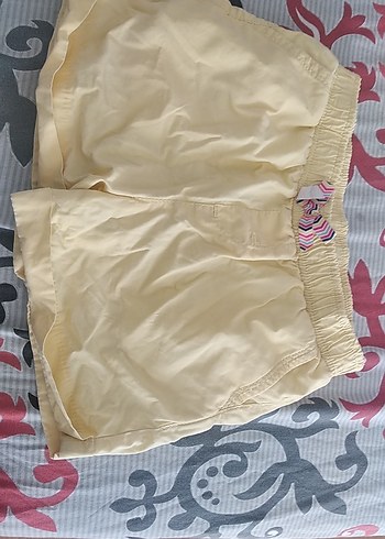 Pastel Sarı kız çocuk şort