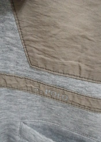 Gri Düğmeli Erkek Keten Sweatshirt - Görsel 2