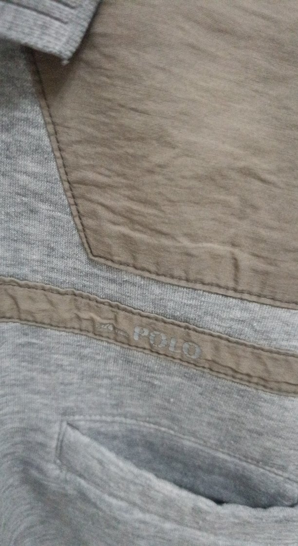 Gri Düğmeli Erkek Keten Sweatshirt - Görsel 2