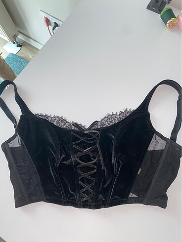 victoria secret korse kadife crop