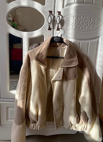 m Beden Fermuarlı oversize polar mont