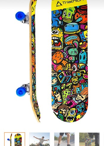 Renkli Çocuk Kaykay Tahtası - Görsel 3