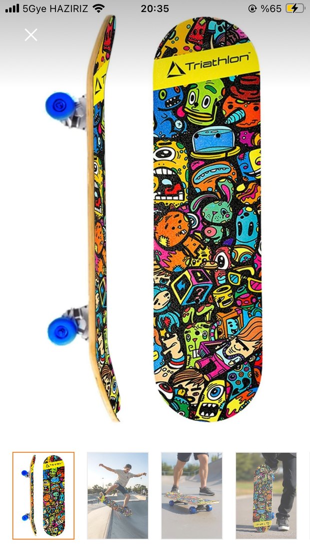 Renkli Çocuk Kaykay Tahtası - Görsel 3