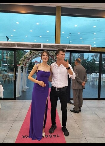 Diğer Whenever Mor davet elbisesi S beden