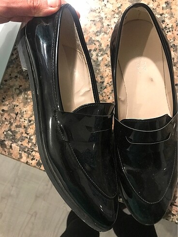 38 Beden siyah Renk Limon company loafer rugan ayakkabi