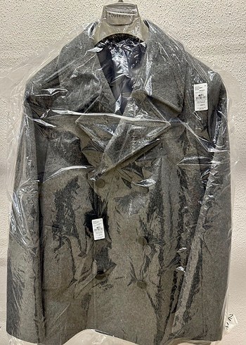 Gri Normal Kesim Erkek Kaban - Görsel 2