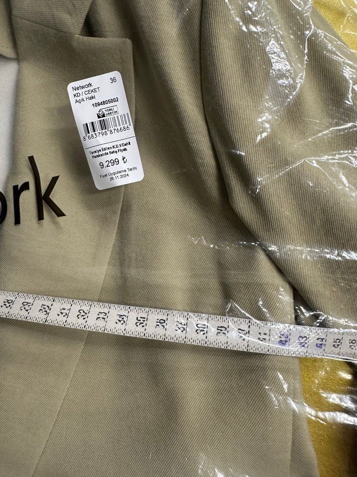 Bej Kadın NetWork Blazer Ceket - Görsel 3