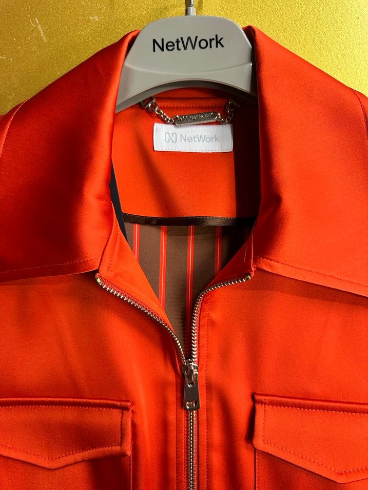 Kırmızı Fermuarlı Kadın Ceket - Görsel 2