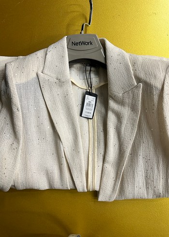 NetWork Beyaz Kadın Blazer Ceket - Görsel 7