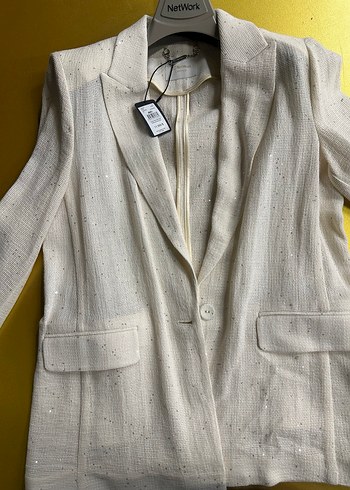 NetWork Beyaz Kadın Blazer Ceket - Görsel 2