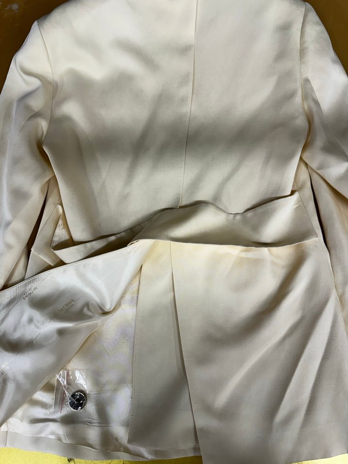 Beyaz Düğmeli Kadın CEKET - Görsel 5