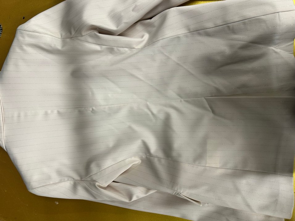 Beyaz Çizgili KADIN CEKET - Görsel 5