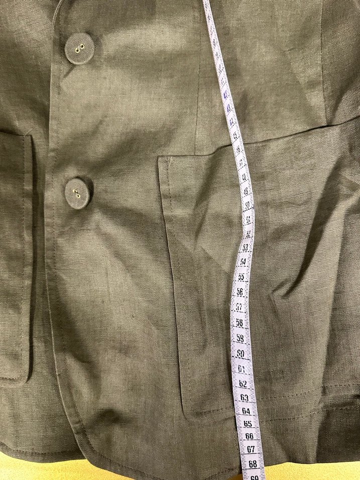 Zincir Detaylı Keten Kadın Blazer - Görsel 3