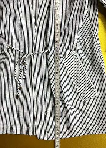 NetWork Beyaz Çizgili Kadın Gömlek ( Sıfır ) - Görsel 6