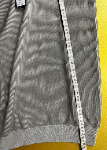 Fermuarlı Gri Yüksek Yaka Kadın Kazak - Görsel 4