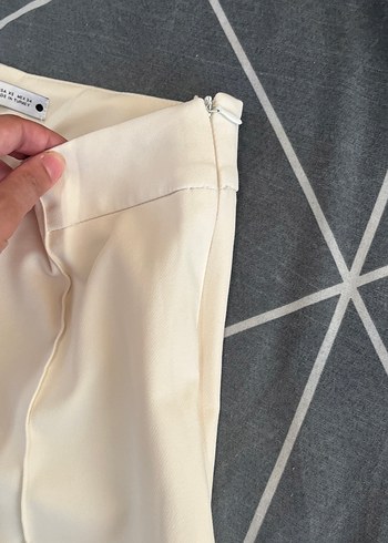 xs Beden camel Renk Bej Kadın Kumaş Pantolon Uzun Kesim