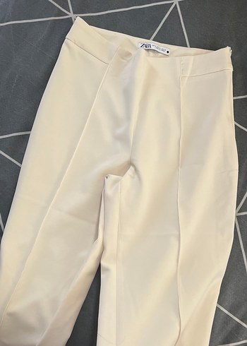 Zara Bej Kadın Kumaş Pantolon Uzun Kesim