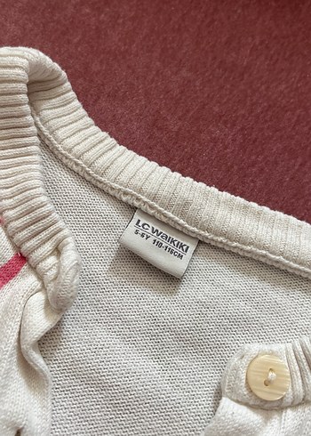 LC Waikiki Çok Renkli Düğmeli Kız Çocuk Hırka